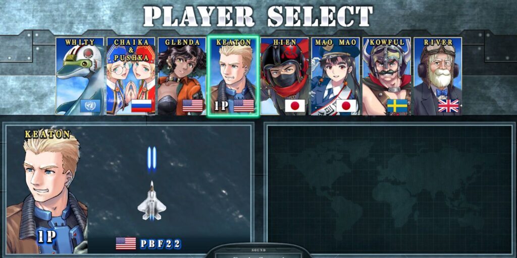 Sonic wings reunion review - character select