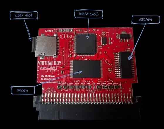 Flash cart Mr Cart virtual boy